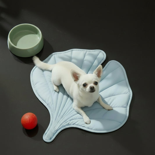 Nuzzlebox Gel-Free Eco Cooling Pet Bed Mat - Durable, Portable, Machine Washable Summer Option with Cool Kitten Stuff for Cats, Small Dogs (34"X36") for Outdoor Adventures