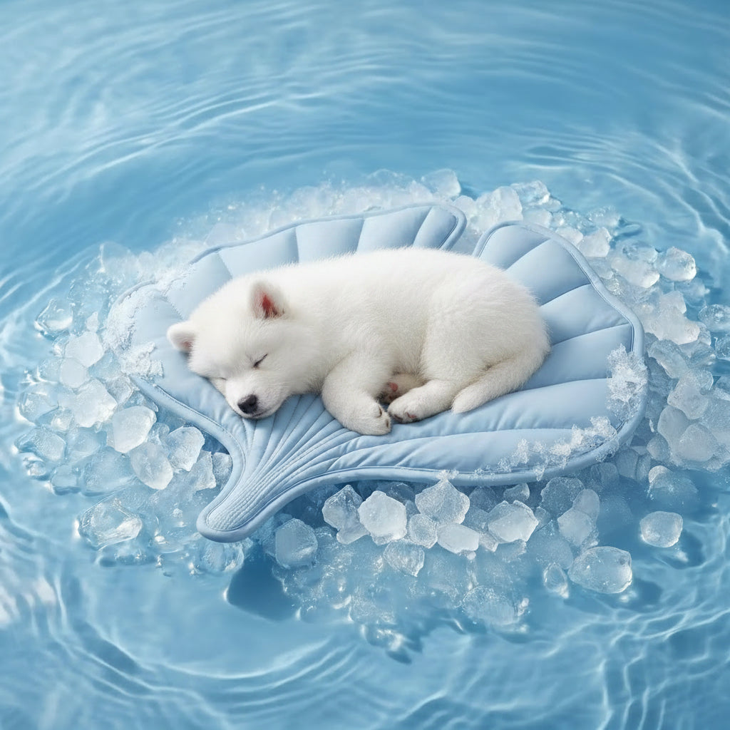 Nuzzlebox Gel-Free Eco Cooling Pet Bed Mat - Durable, Portable, Machine Washable Summer Option with Cool Kitten Stuff for Cats, Small Dogs (34"X36") for Outdoor Adventures