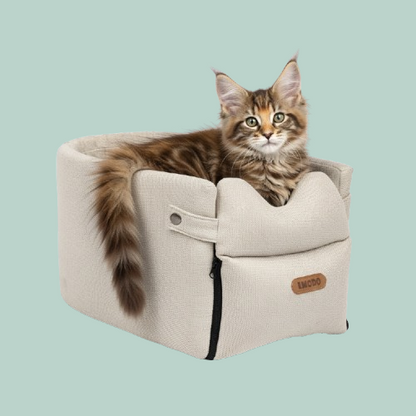 Sediolino Auto per Cani Piccoli e Gatti — Coprisedile Portatile Antiscivolo in Cotone